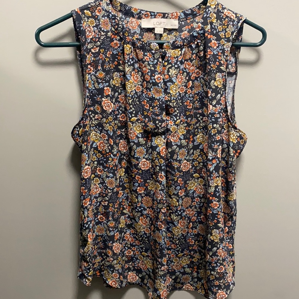 Ann Taylor LOFT Floral Tank
